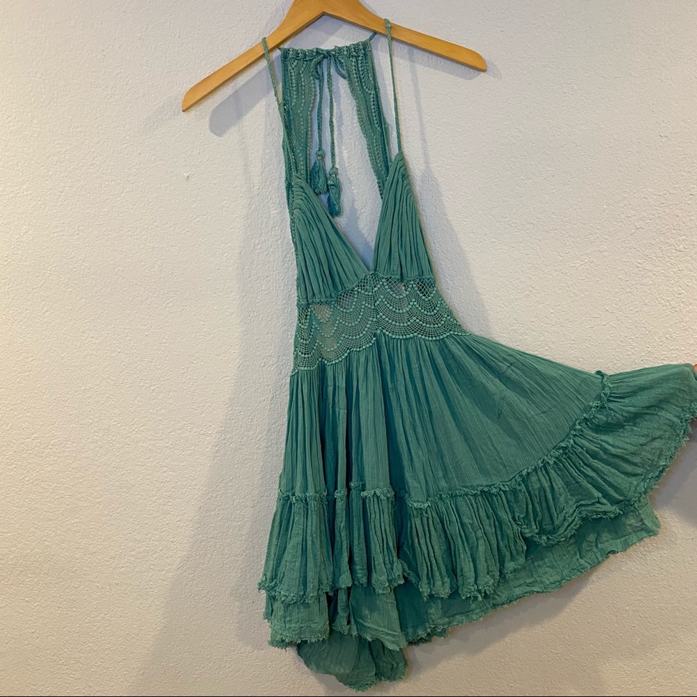 Free People Turquoise dress XS-S